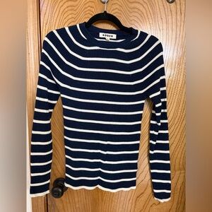 Boden Effie Sparkle Stripe Sweater | Navy & Ivory Stripe |
M